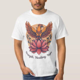 Phoenix Lotus Symbool - Kracht, Healing, Hoop T-shirt