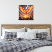 Phoenix Majestique Canvas Afdruk (Insitu (Slaapkamer))