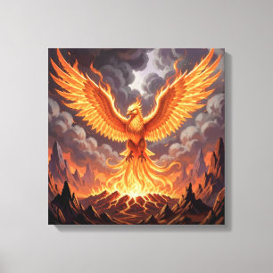 Phoenix Majestique Canvas Afdruk