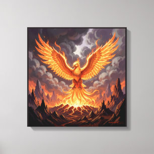 Phoenix Majestique Canvas Afdruk