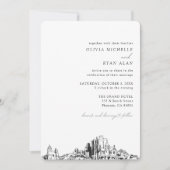 Phoenix Mariage Elegant Skyline Invitation (Devant)