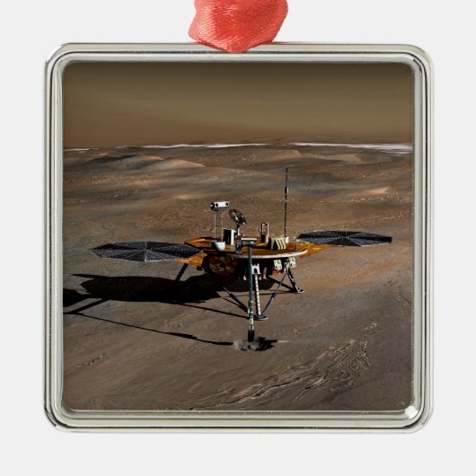 Phoenix Mars Lander 2 Metalen Ornament (Voorkant)