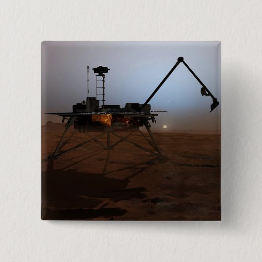 Phoenix Mars Lander 4 Vierkante Button 5,1 Cm (Voorkant)