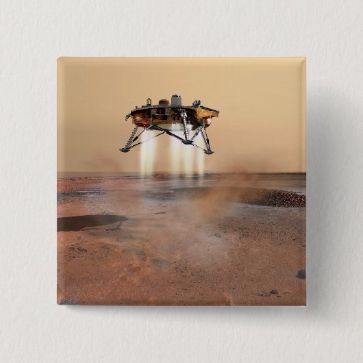 Phoenix Mars Lander Vierkante Button 5,1 Cm (Voorkant)