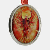 Phoenix Metalen Ornament (Rechts)