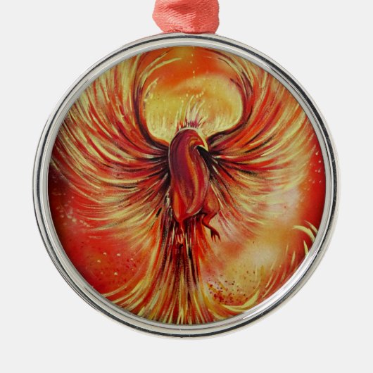 Phoenix Metalen Ornament (Voorkant)