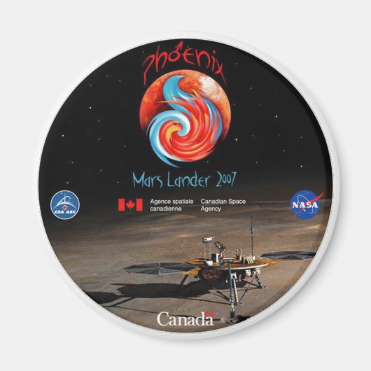 Phoenix Mission Patch CSA Magneet (Voorkant)