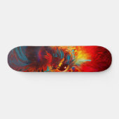 Phoenix Mythique se levant du skateboard Flames (Horz)