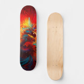 Phoenix Mythique se levant du skateboard Flames (Recto)