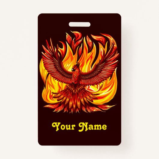 Phoenix mythologische onsterfelijke schepsel badge (Voorkant)