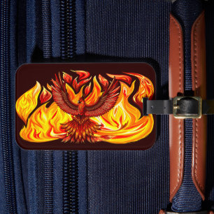 Phoenix mythologische onsterfelijke schepsel bagagelabel