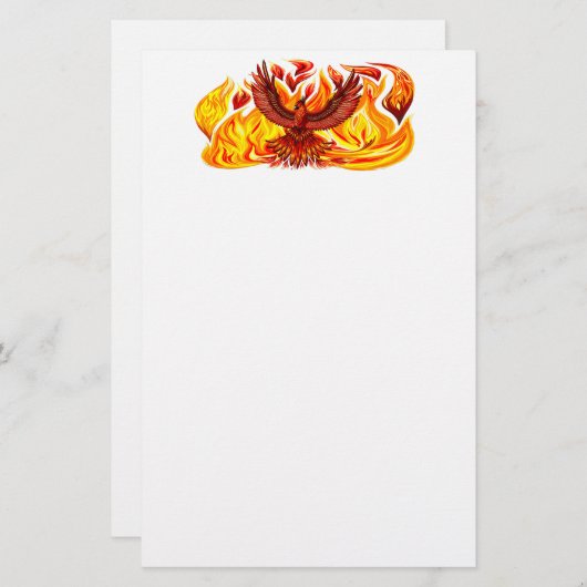 Phoenix mythologische onsterfelijke schepsel briefpapier (Voorkant / Achterkant)