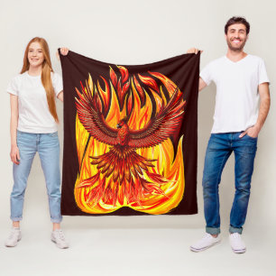Phoenix mythologische onsterfelijke schepsel fleece deken