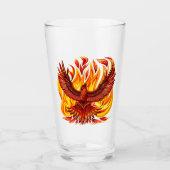 Phoenix mythologische onsterfelijke schepsel glas (Voorkant)
