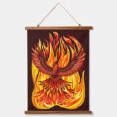 Phoenix mythologische onsterfelijke schepsel hangend wandkleed (Voorkant)