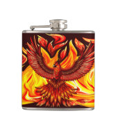 Phoenix mythologische onsterfelijke schepsel heupfles (Voorkant)