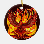 Phoenix mythologische onsterfelijke schepsel keramisch ornament (Voorkant)