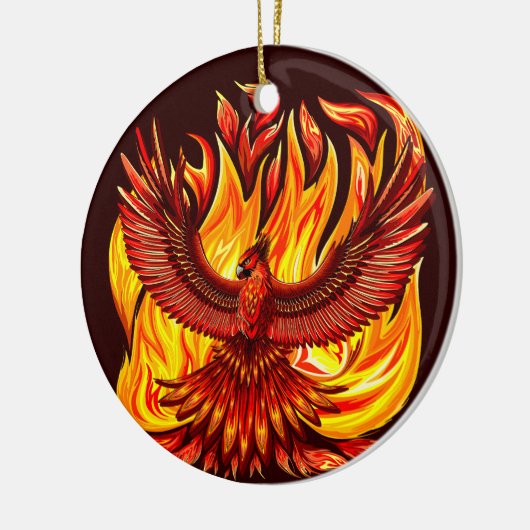Phoenix mythologische onsterfelijke schepsel keramisch ornament (Links)
