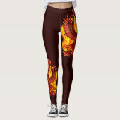 Phoenix mythologische onsterfelijke schepsel leggings (Voorkant)