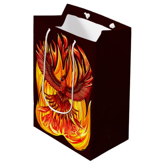 Phoenix mythologische onsterfelijke schepsel medium cadeauzakje (Voorkant Gekanteld)