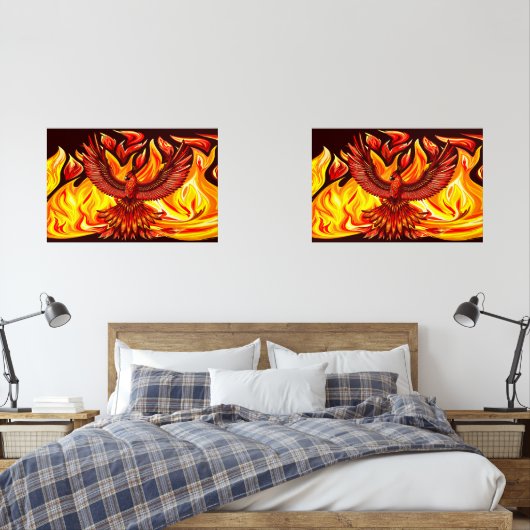 Phoenix mythologische onsterfelijke schepsel muurkunst sets (Slaapkamer)