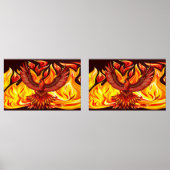 Phoenix mythologische onsterfelijke schepsel muurkunst sets (Voorkant)