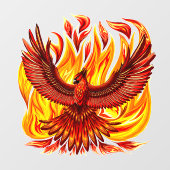Phoenix mythologische onsterfelijke schepsel raamsticker (Vel)