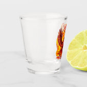 Phoenix mythologische onsterfelijke schepsel shot glas (Links)