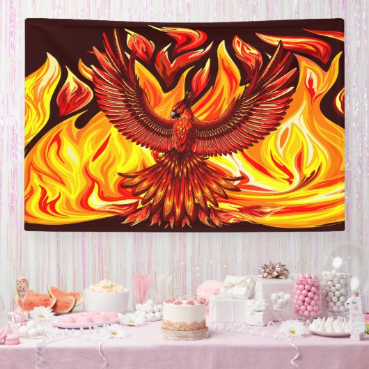 Phoenix mythologische onsterfelijke schepsel spandoek (Feest)