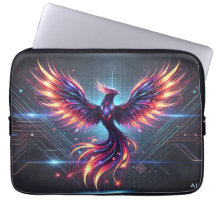 Phoenix Neon Laptop Sleeve – futuristisch