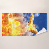 Phoenix Oiseau S'ÉLÈVE AU-DESSUS DE VOS PROBLÈMES (Serviette de bain)