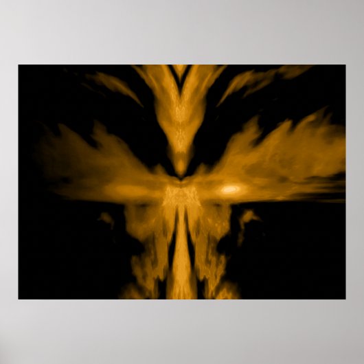 Phoenix Opstanding Goud Poster (Voorkant)