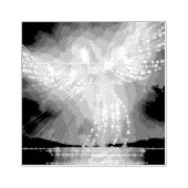 Phoenix over water rubberstempel (Afrduk)