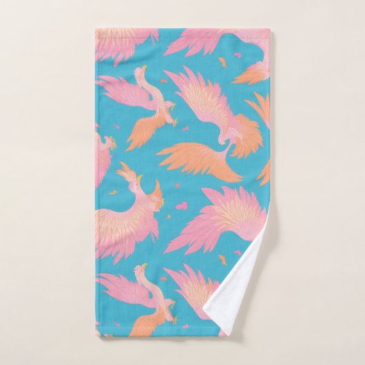 Phoenix Pastel Coloré Motif personnalisé (Serviette à main)
