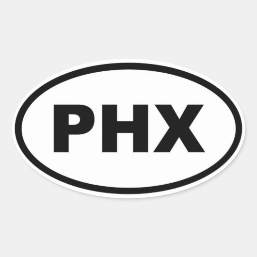 Phoenix PHX Ovale Sticker (Voorkant)