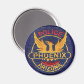 Phoenix Politiemagneet Button Magneet (Voorkant / Achterkant)