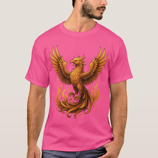 Phoenix Rebirth - Stijging van het Goud T-shirt (Voorkant)