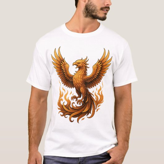 Phoenix Rebirth - Stijging van het Goud T-shirt (Voorkant)