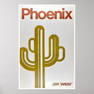 Phoenix Reisposter Arizona Kunst Amerika Print