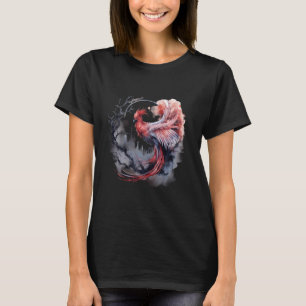 Phoenix Rejuvenation Fire Phoenix Vogeltelefoon T-shirt