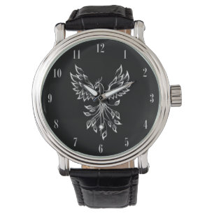 Phoenix rijdt op zwarte witte aantallen horloge