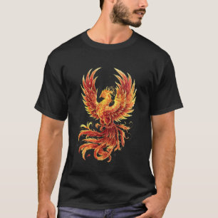 Phoenix Rijzende Mythische Vogel Fantasie Vogel T-shirt