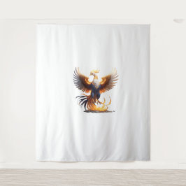 Phoenix Rise Hoodie 🔥 Mythische Vuurvogel Sweatsh Wandkleed