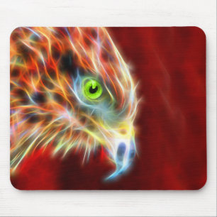 Phoenix Risen Fractal Eagle Mousepad Muismat
