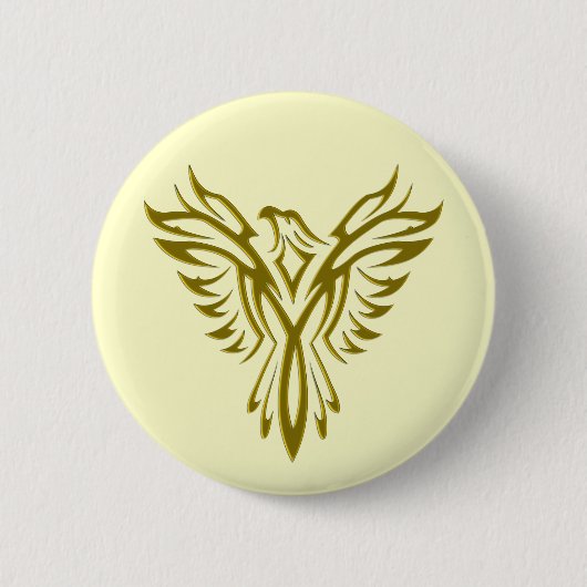 Phoenix Rising badge/button Ronde Button 5,7 Cm (Voorkant)