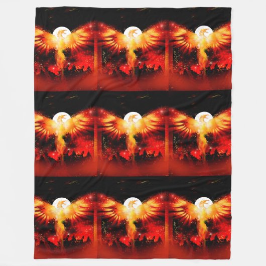Phoenix Rising Blanket Fleece Deken (Voorkant)