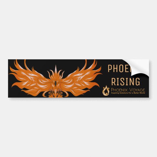 Phoenix Rising Bumpersticker (Voorkant)