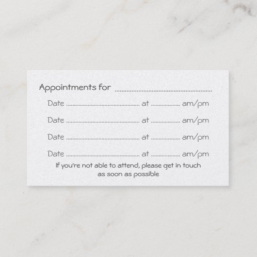 Phoenix Rising, crosse rouge, Carte de rendez-vous (Dos)