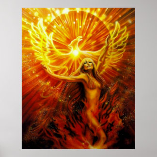 Phoenix Rising door Lisa Iris Poster