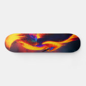 Phoenix Rising Eagle Flame Skate Board, Digitale k Skateboard (Horizontaal)